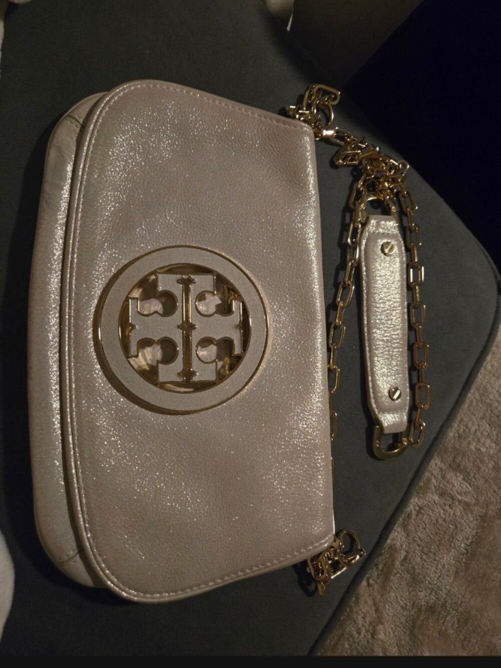 Tory Burch Gold sparkle Reva